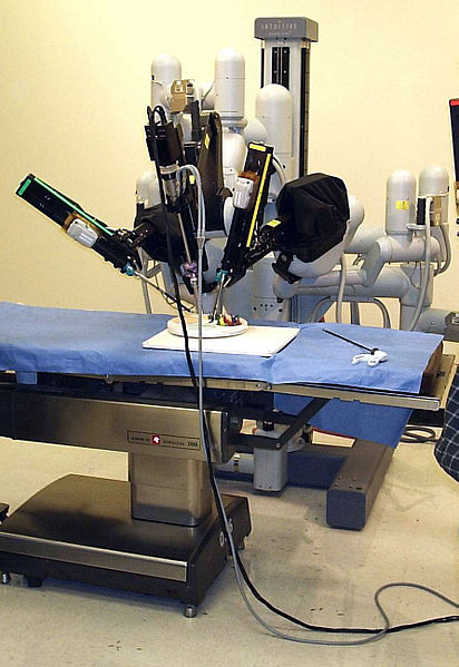 This file is licensed under the Creative Commons Attribution-Share Alike 3.0 Unported license. Source: http://en.wikipedia.org/wiki/File:Laproscopic_Surgery_Robot.jpg Laproscopic Surgery Robot